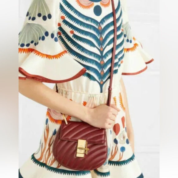 CHLOE *NEW* Drew Red Bag with Gold hardware & Dust Cover in Excellent Condition - Picture 3 of 17